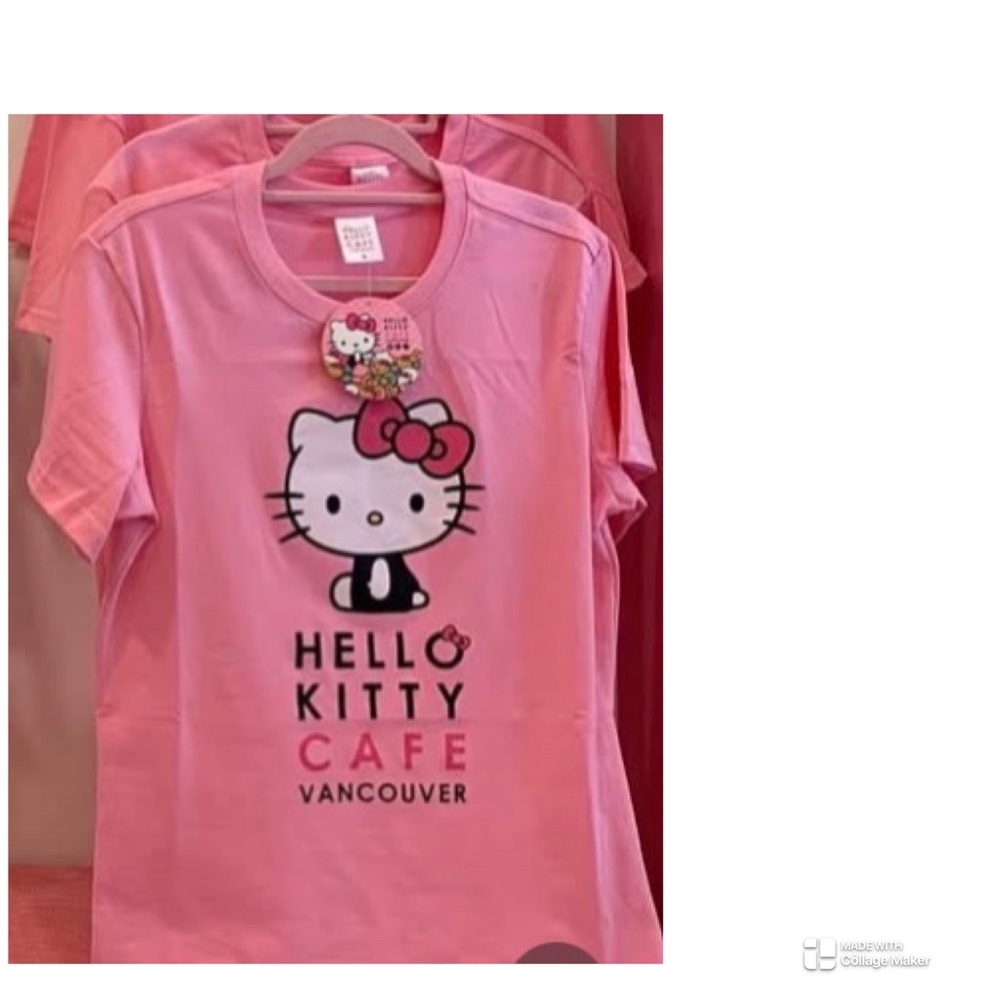 REAL ⭐️ Hello Kitty 🐱 Cafe Vancouver ⭐️ EUC Short Sleeve Tee